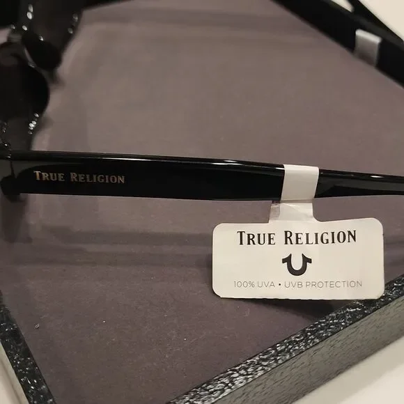 True Religion Narrow Lense Sunglasses- Black